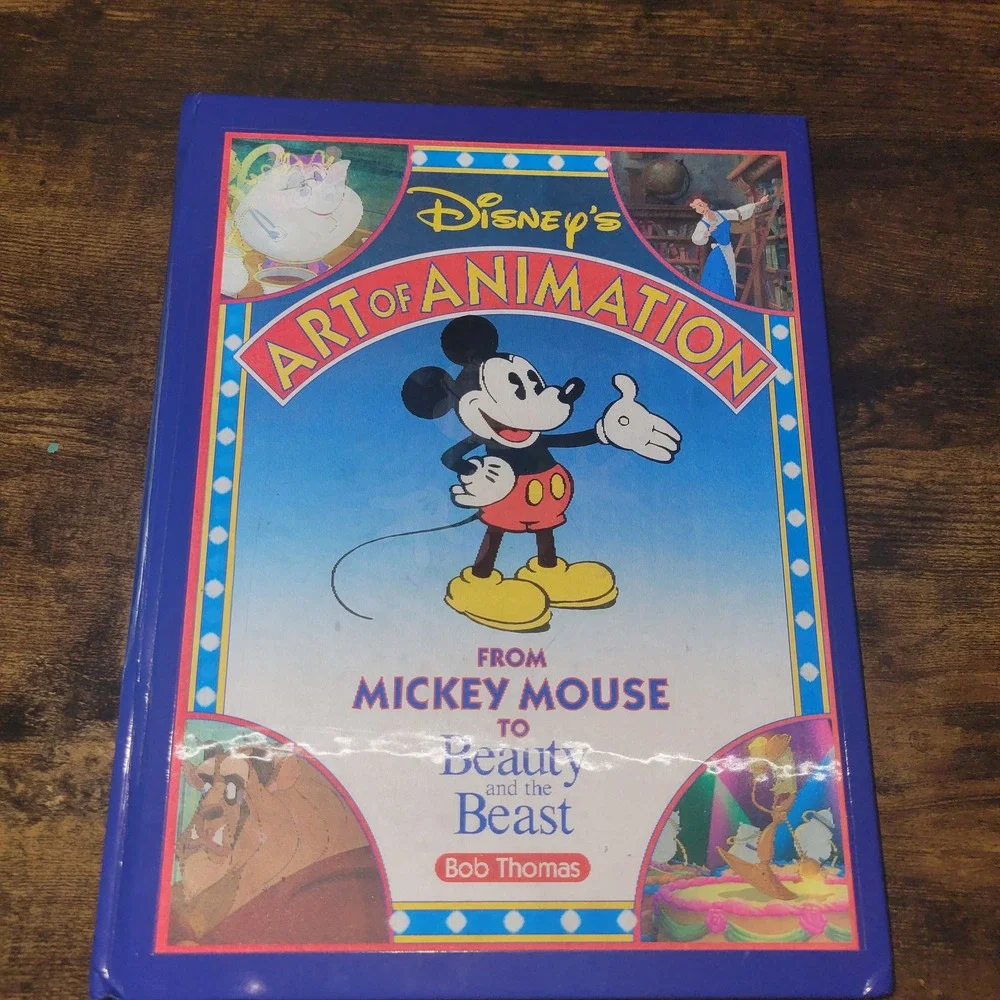 Disney Art‎ of Animation Bob Thomas Mickey Mouse Beauty and the Beast 1991 Book